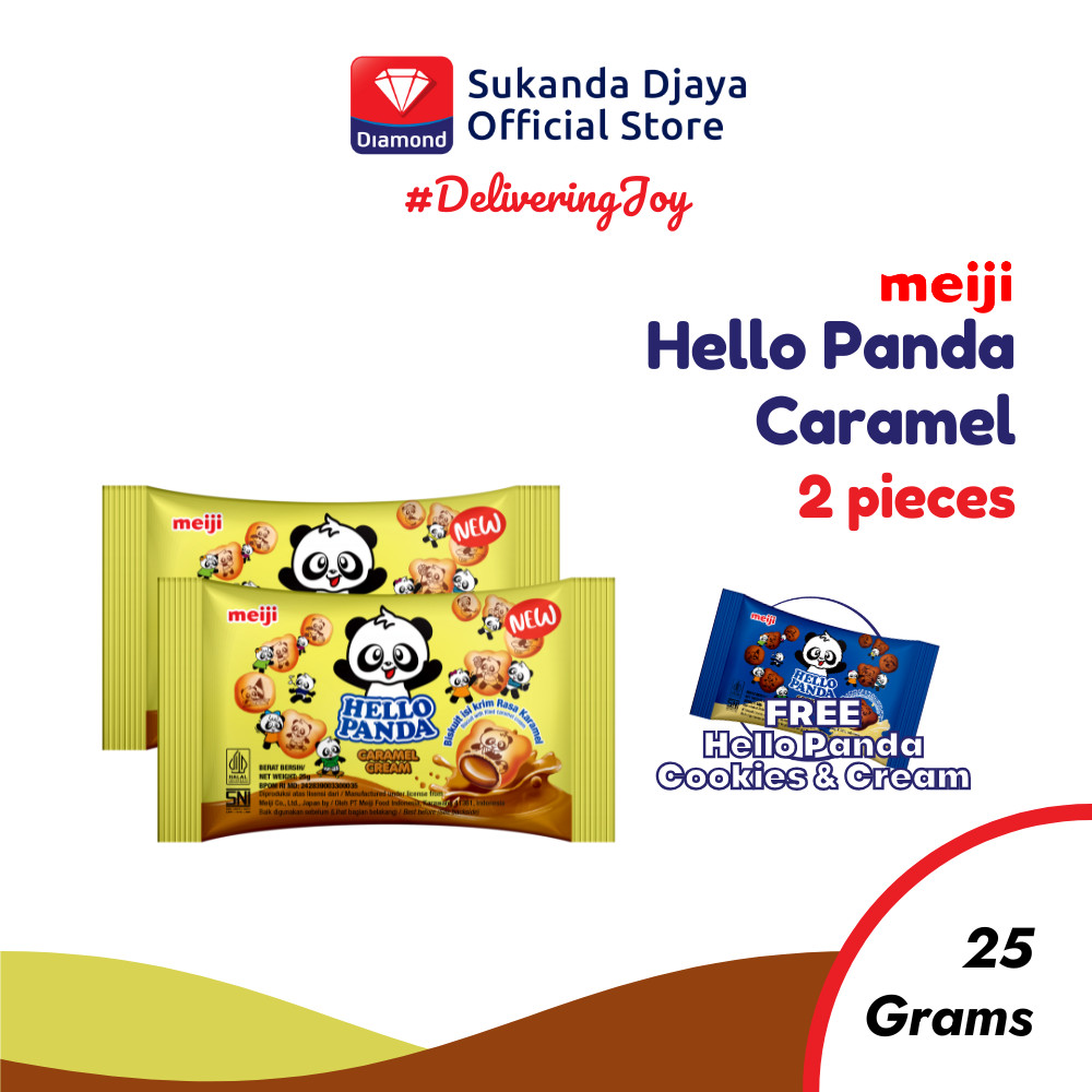

Buy 2 Meiji Hello Panda Caramel 25 Gr [Free Meiji Hello Panda Cookies & Cream 25 Gr]