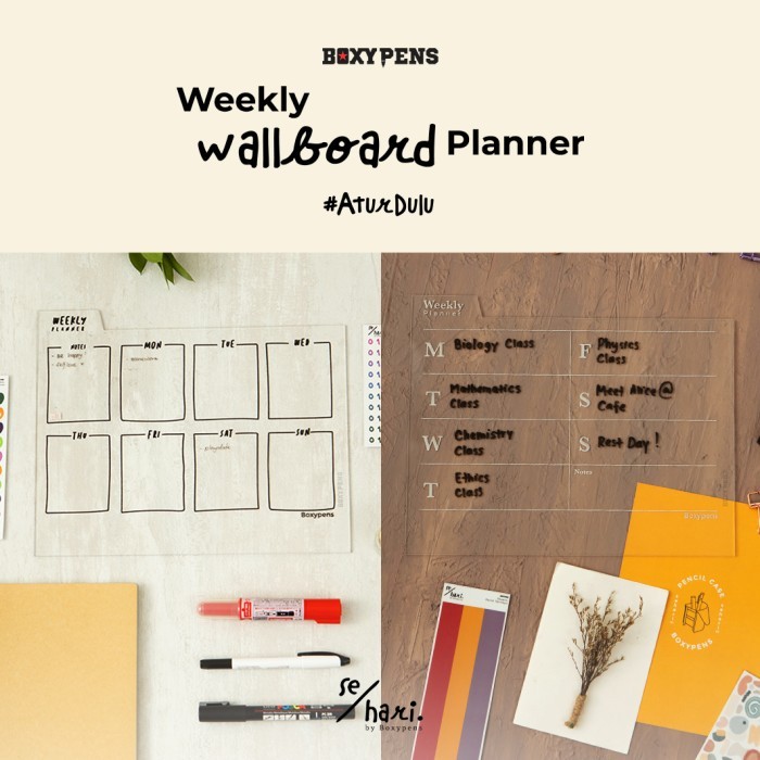 

Acrylic Package Weekly Wallboard - Simple White, none