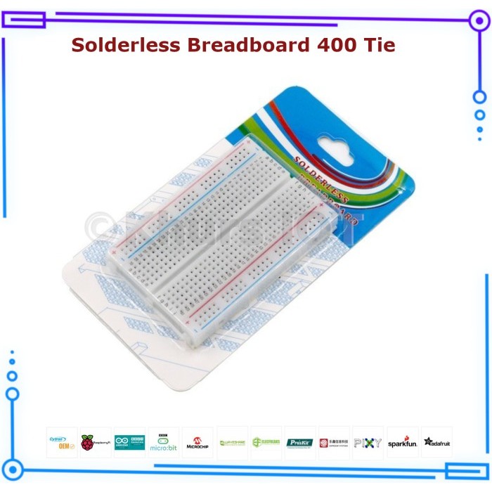 GD99 Breadboard 400 Tie Points 400 Titik Project Board Kecil