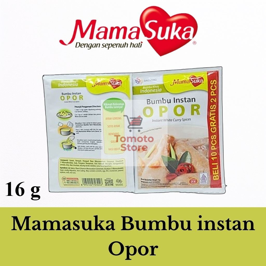 

✨ TOMOTOSTORE ✨ MAMASUKA Bumbu Instan Opor 16 gr