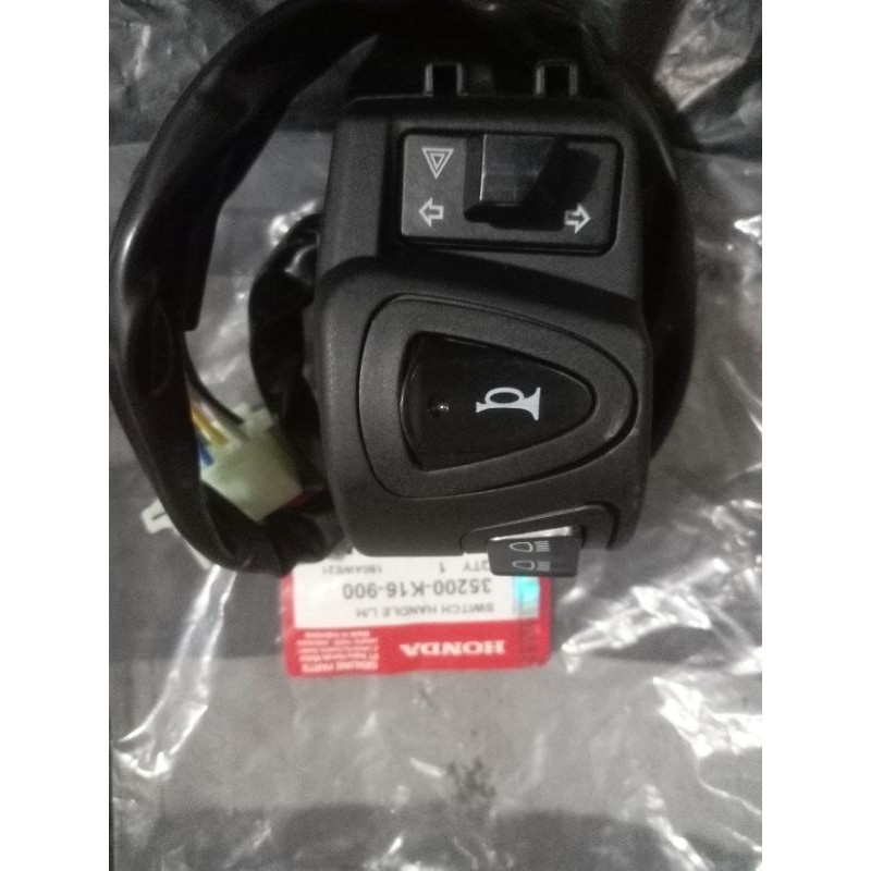 SWITCH SAKLAR KIRI K16 HONDA SCOOPY KARBU SCOOPY INJEKSI FI