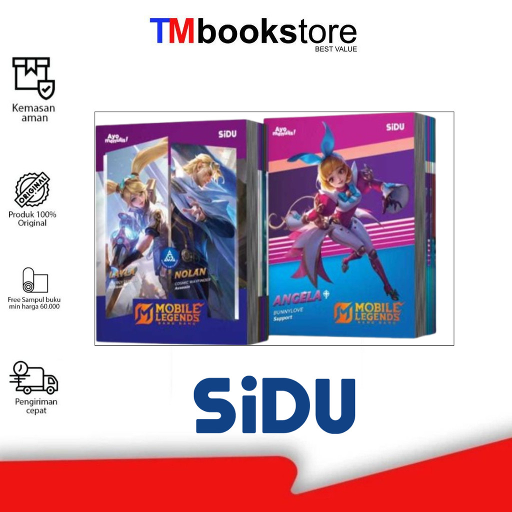 

BUKU TULIS EB 58LBR/PACK SINAR DUNIA SPESIAL MOBILE LEGENDS