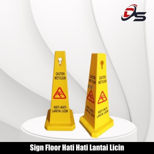 

Papan Peringatan Sign Floor Awas Hati Hati Lantai Licin Kerucut