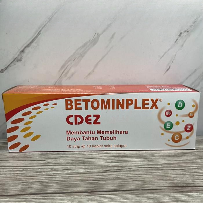 1 BOX BETOMINPLEX CDEZ 100 KAPLET  Vitamin C Vitamin D Vitamin E Zinc Vitamin B Multivitamin Mineral