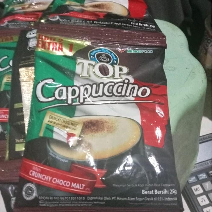 

45 pcs kopi top cappucino @25gram hitam
