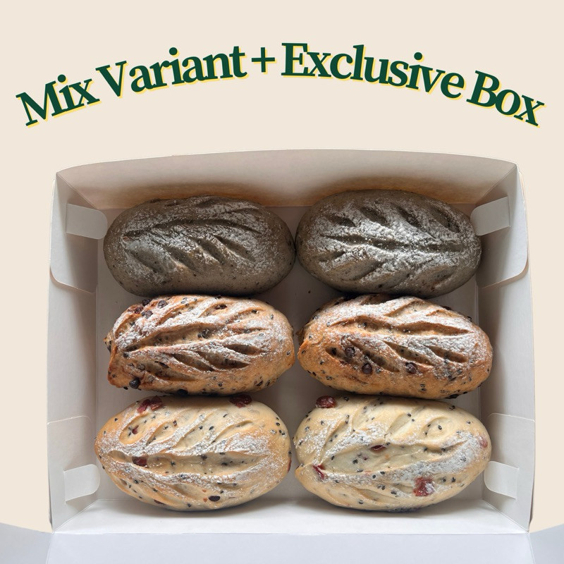 

MIX VARIANT SOFT SOURDOUGH ( SPECIAL BOX 6 PCS )