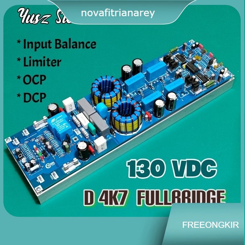 Class D D4K7 Fullbridge 130VDC Full Fitur Power Amplifier