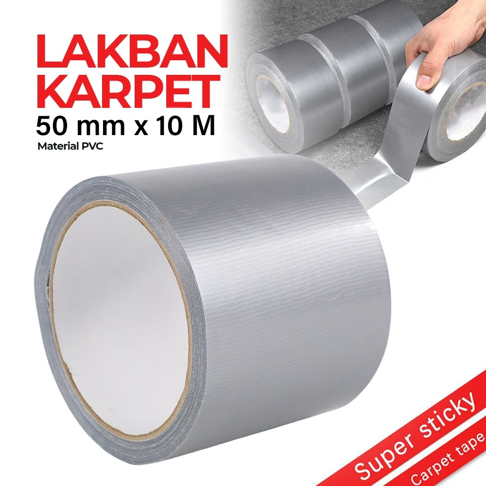 

Lakban Kain Karpet Super Lengket Sticky Cloth Floor Duct Tape 10 Meter