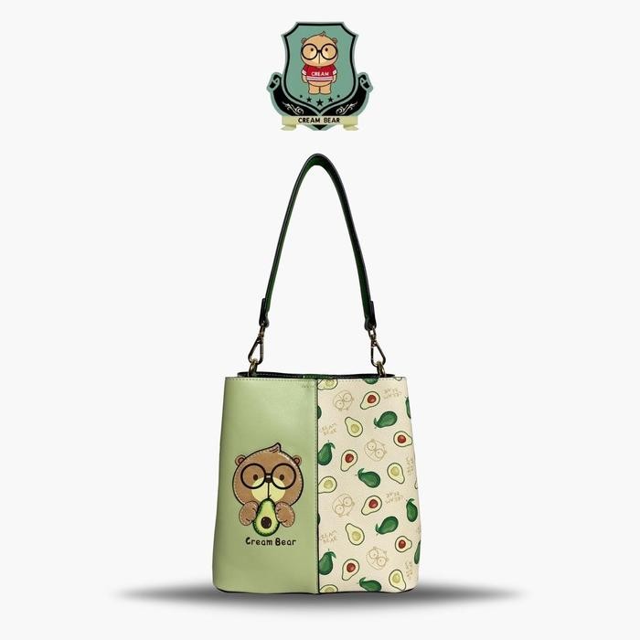 Sammao Creambear Original Tas Kulit Selempang Tas Bahu Wanita C12162 Original - C12162, Kardus