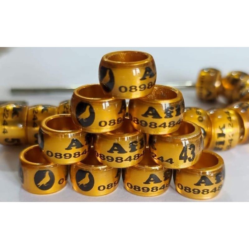 | RING BURUNG DONAT PRINT TRANSPARAN MERPATI MURAI KACER PERKUTUT .