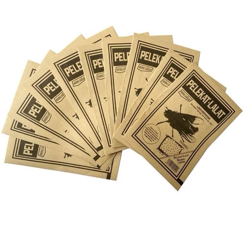 

Lem Lalat ( 1 bungkus isi 10pcs ) Buah Kertas Lembar anti Cicak Nyamuk Kecoa Super Lengket Pembasmi Serangga