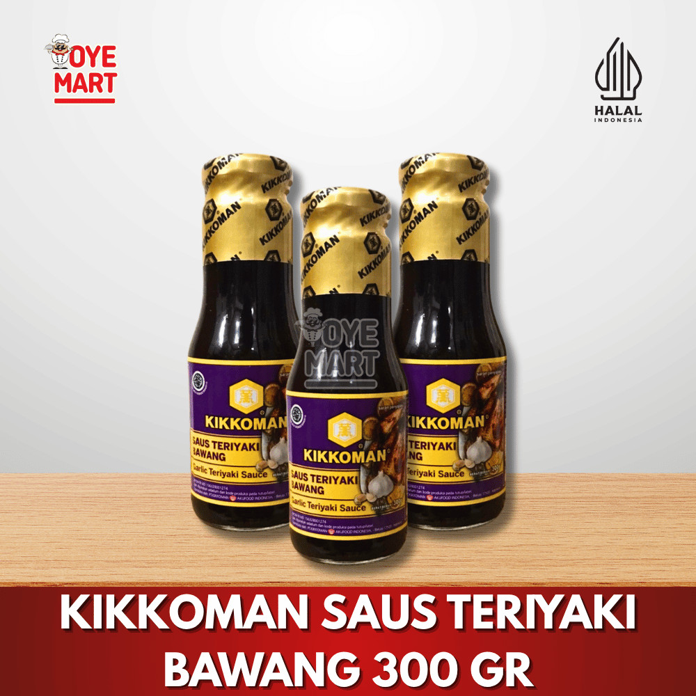 

KIKKOMAN GARLIC TERIYAKI 300GR / SAUS TERIYAKI BAWANG KIKKOMAN