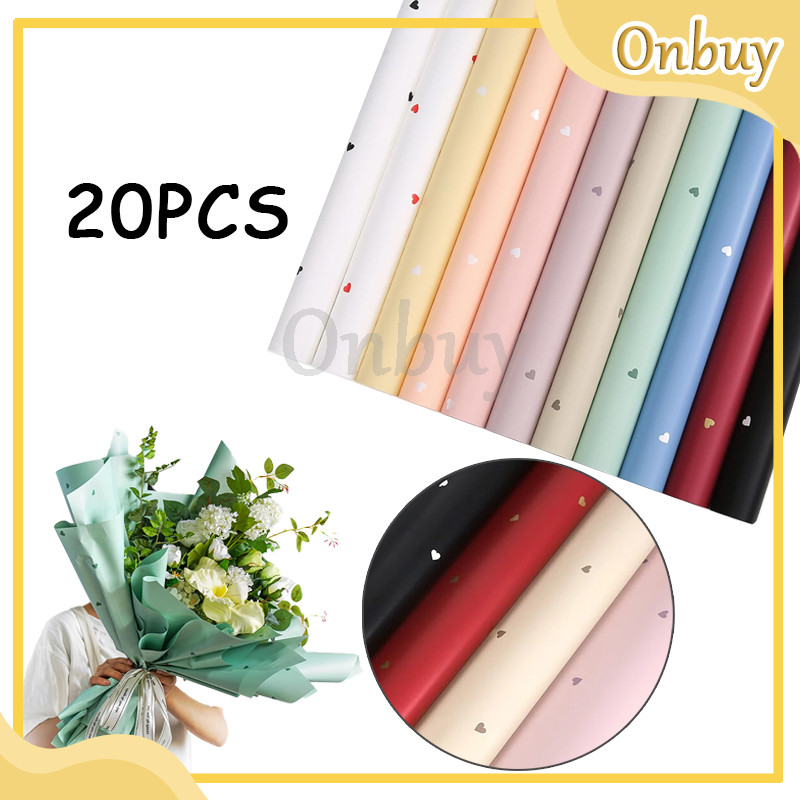 

Wrapping Paper Kertas Buket LOVE Polkalove Cellophane