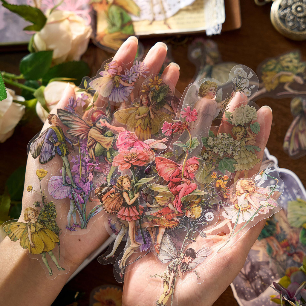 

20pcs/pack Elf Girl Stickers PET Material DIY Notebook Decorative Stickers Decorative Stickers For Scrapbooking Label Diary