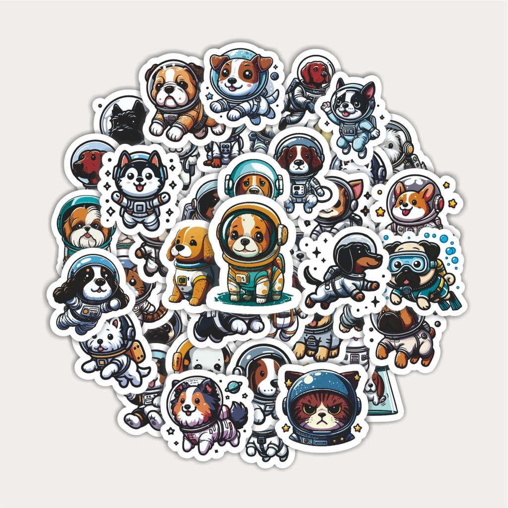 

Sticker Pack Stiker Astronot Doggy V5 | Sticker TUMBLR | Stiker LAPTOP KOPER HELM