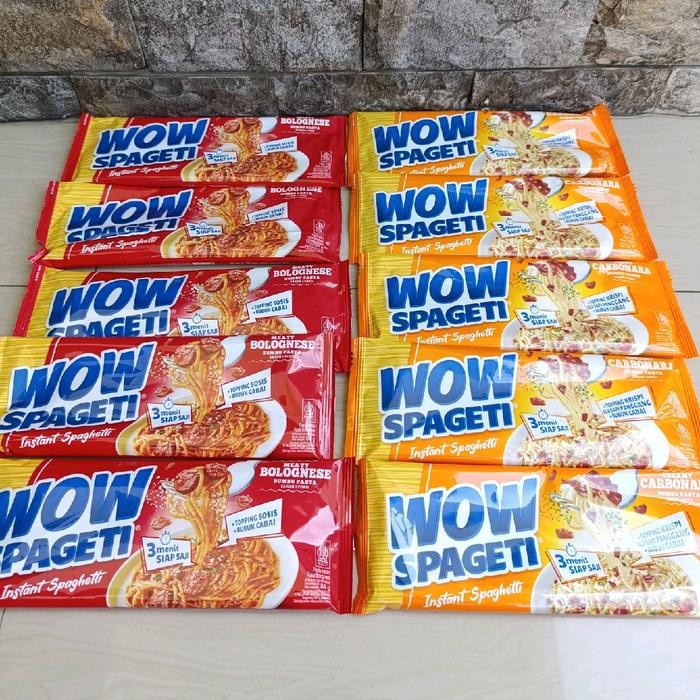 

[Rans Mart] 10pcs WOW SPAGETI carbonara & bolognese & aglio olio instan - 10 pcs (5carbonara& 5 bolognese)