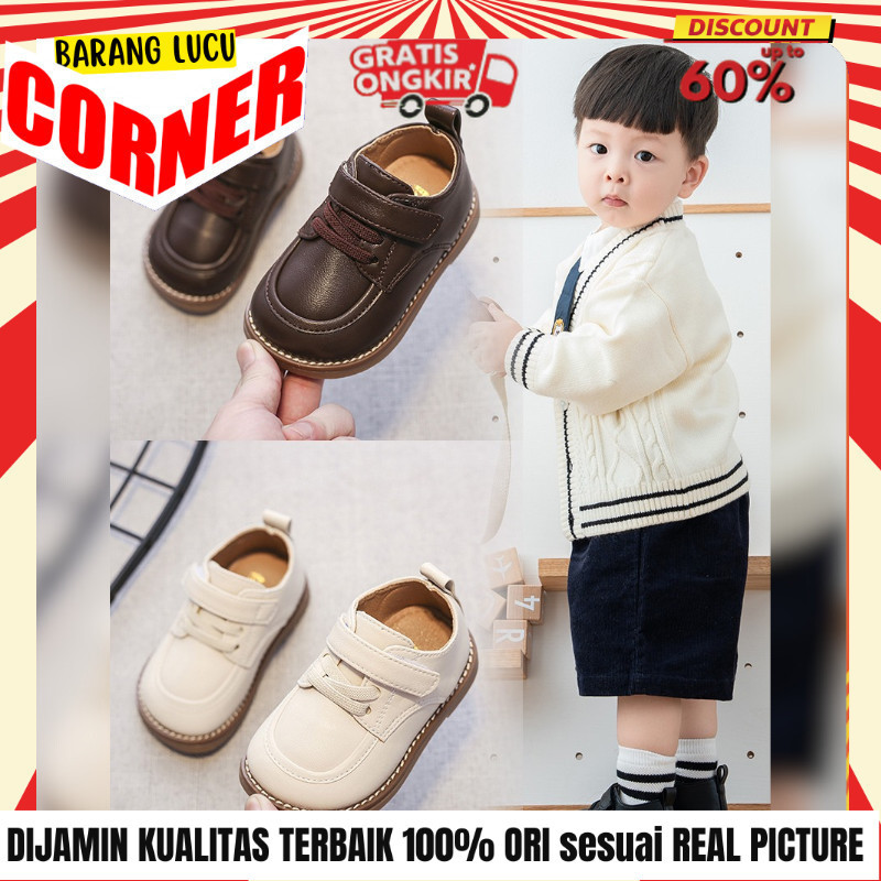 Sepatu Pantofel Flat Shoes Anak Perempuan Laki Laki Usia Sekolah TK SD SMP FL2022-98