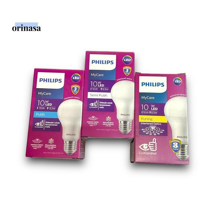 Lampu Bohlam LED Bulb Philips 10W 10 Watt 3000K 4000K 6500K