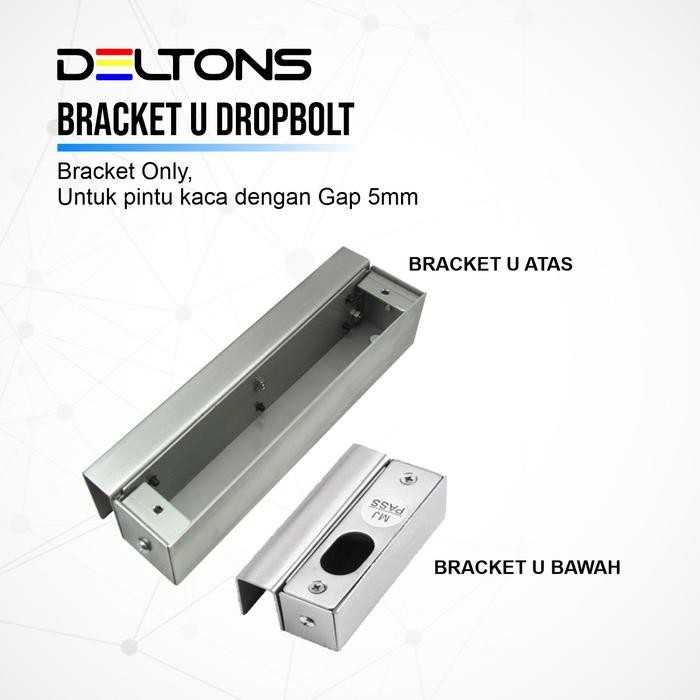 

Bracket U Stainless Drop bolt Tipis Gap Kaca 5mm Dropbolt Lock - BR-DB08Sale