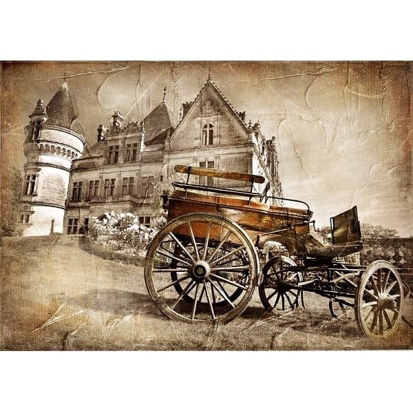 LUKISAN HIASAN DINDING VINTAGE LANDSCAPE (JUMBO SIZE)