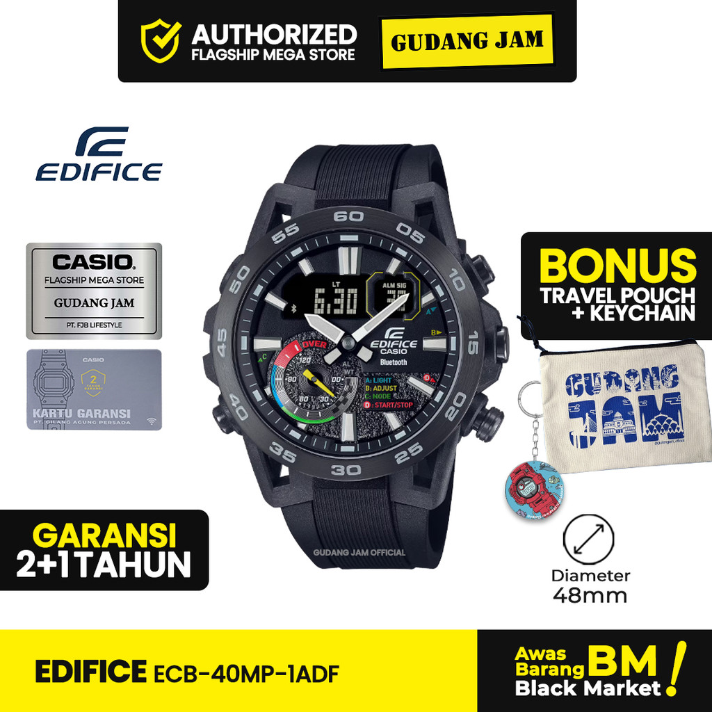 Edifice Pria ECB-40MP-1ADF ECB-40MP-1A ECB-40MP ECB40MP ECB 40MP