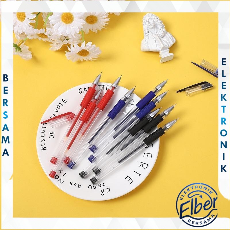 

ELBER HL0008 Paket Hemat Alat Tulis 100 PCS Pulpen Gel Ink 0.5mm Standart Murah Y1996