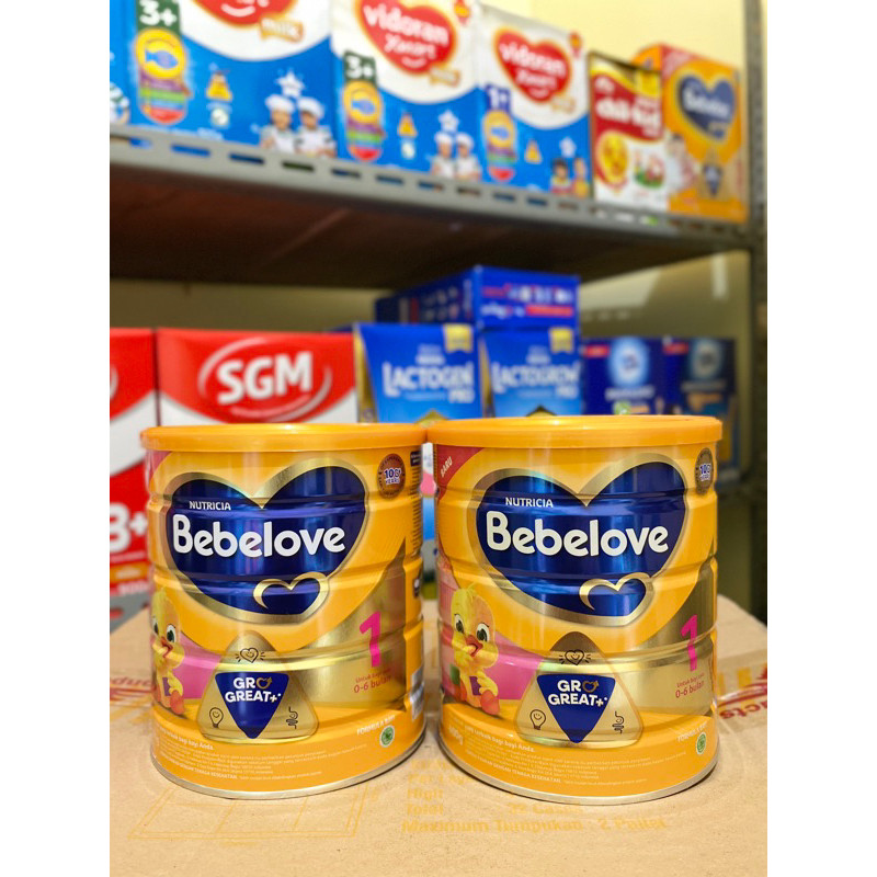 

BEBELOVE 1 & 2 (Usia 0-6 Bulan) (Usia 6-12 Bulan) Kemasan Kaleng 800gr Exp 2028