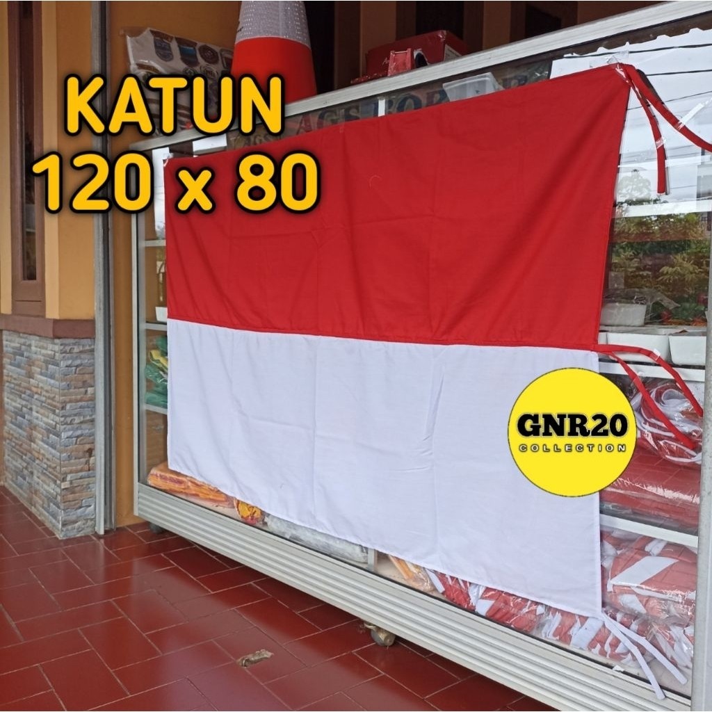 Bendera merah putih ukuran 120x80 bendera merah putih katun