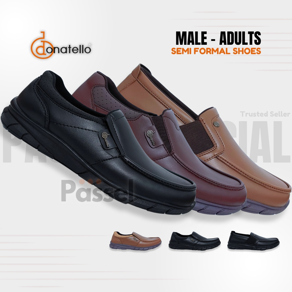 Donatello Sz. 39-43 Sepatu Pantofel Semi Formal Pria Slip On  | FW70011 / FW70012 / FW70013