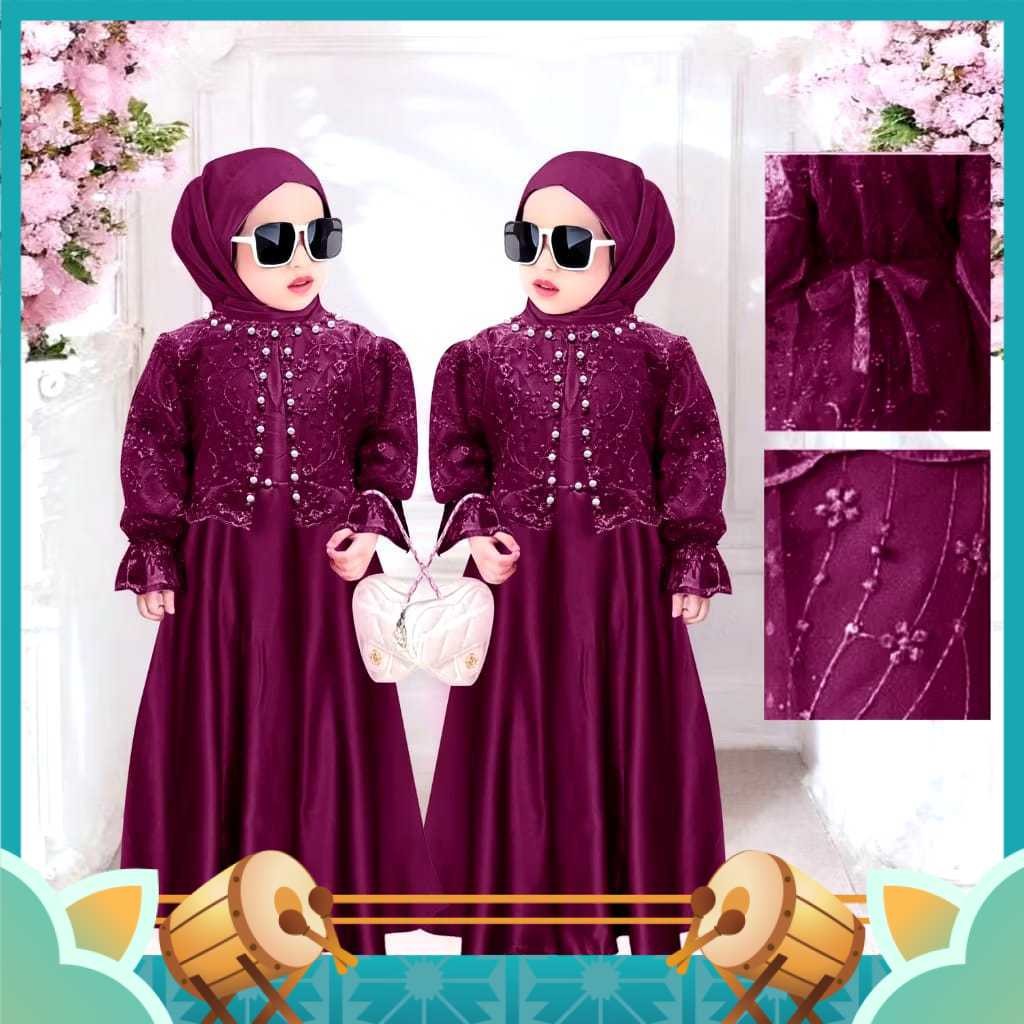 Gamis Anak Murah / MAXI KIDS NAGITA  (3-5tahun)(6-8tahun)(9-11tahun) Gamis anak perempuan Gaun anak 