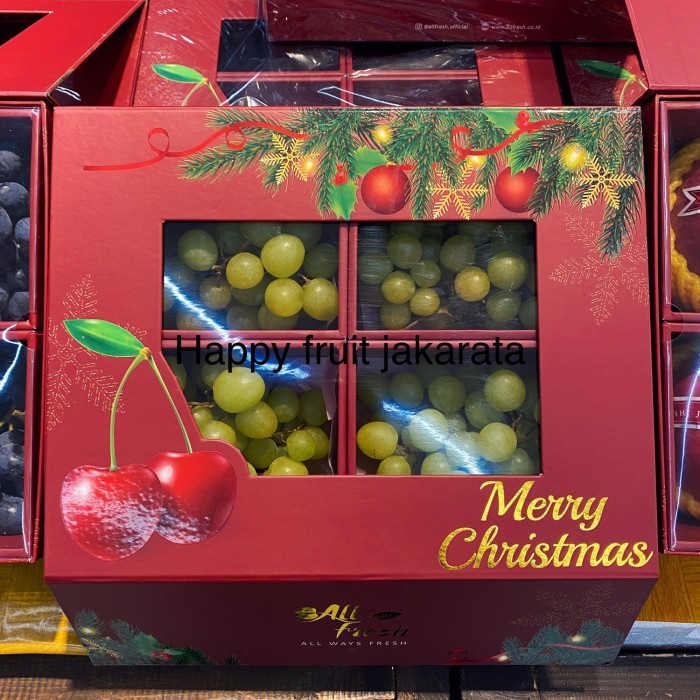 

hampers natal Buah Buah fresh | anggur green autum hampers Box free