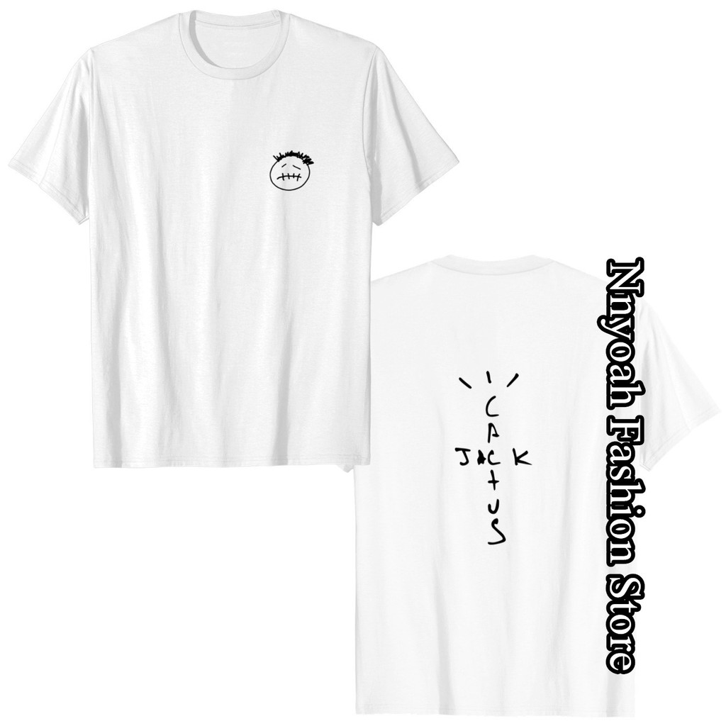 Travis Scott CACTUS JACK T-Shirt Men Women Summer Vintage Cotton Tops Tees Kids High Street Clothing