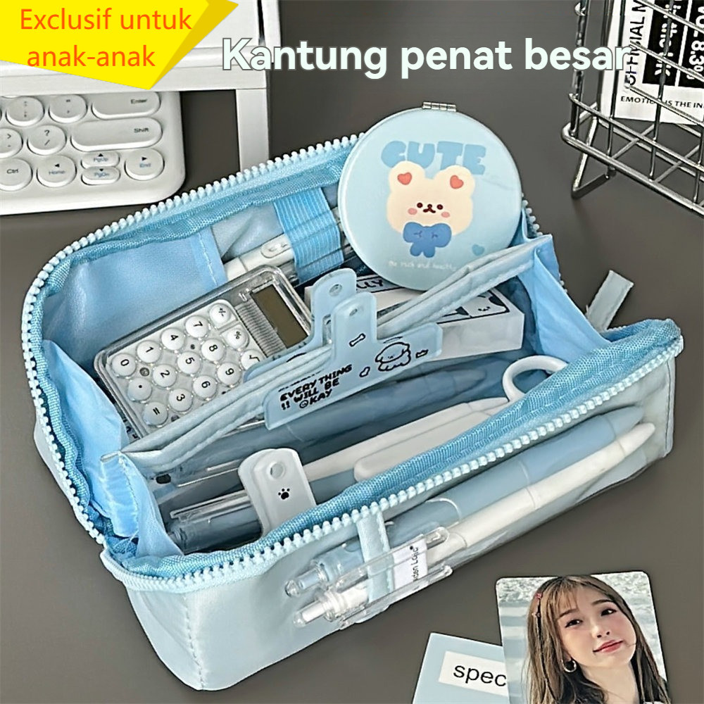 

Sayang Tas pensil / Tempat Pensil Tempat Pena Kanvas Tempat Pena Cantik Berkapasitas Besar Perlengkapan Penyimpanan Alat Tulis Siswa