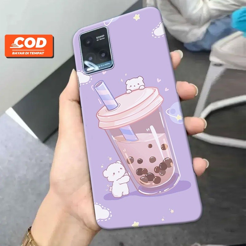 Case Vivo Y21S Y21 Y21A Y21T Y33S Fashion Case Boba Cute  - Untuk Pria - Wanita - Dewasa - Remaja - 