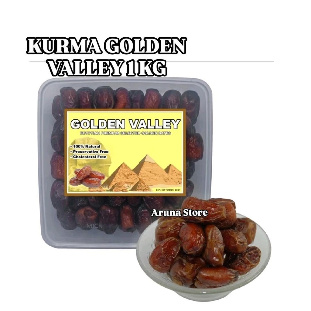 

KURMA MESIR PREIMIUM GOLDEN VALLEY 1 KG KURMA MADU MESIR KURMA MURAH