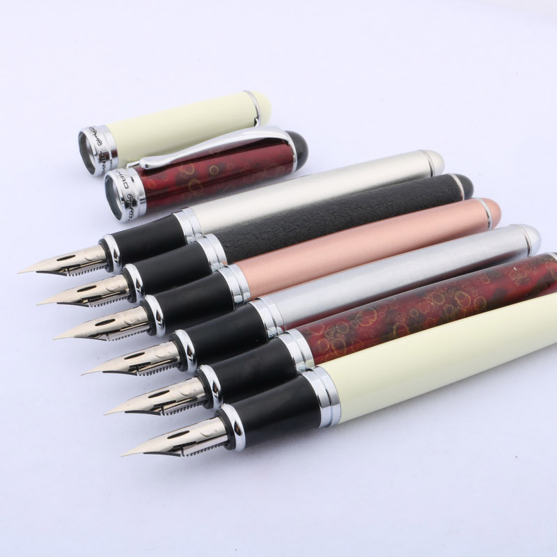 

High quality JINHAO 750 Fountain Pen Copperplate calligraphy G NIB Round flourish body Stationery Office school supplies ink pen