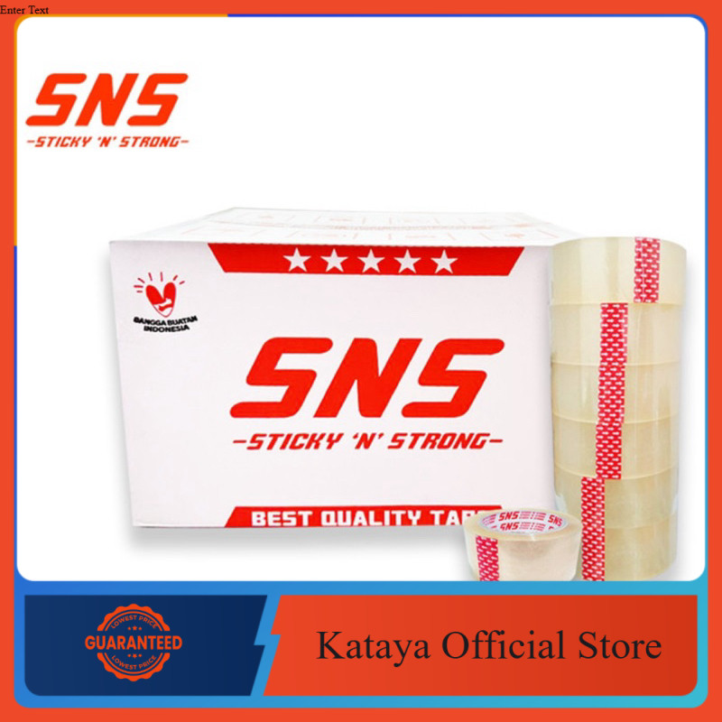 

[ 1 KARTON ] LAKBAN BENING 72 YARD x 45 MM SNS ISI 72 PCS / KARTON