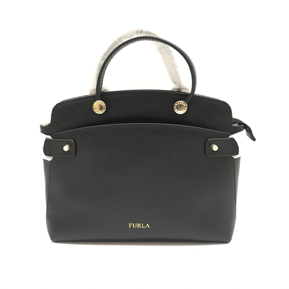 Furla Agatha Small Top Handle in Black
