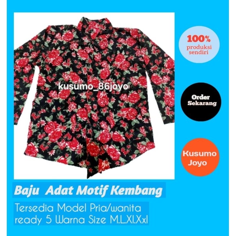 BISA COD Surjan Kembang Pria/Wanita  Dewasa llk-22