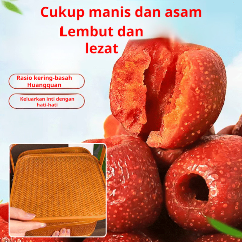

【COD+Kirim Dalam 24 Jam】Hawthorn Berongga Tanpa Biji 250g/0 Bahan Tambahan Hawthorn Berongga Tanpa Biji/100% Buah Asli Kering Snacks Food Cemilan Sejenis Semak Kering Buah Kering Sejenis Semak Snack Asem Manis