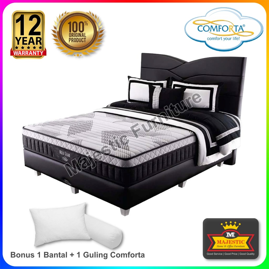Set Spring Bed Comforta Neo Star - Star Alto (Bonus Bantal) - 90/100/120/160/180/200 - Jogja (Tebal
