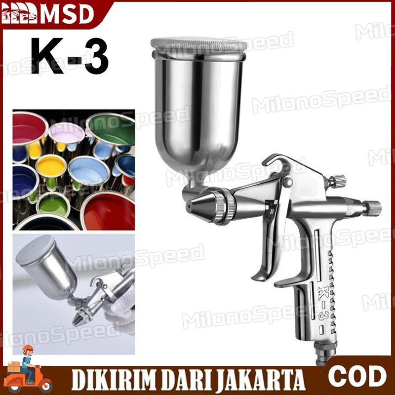 

1PCS Spraygun K3 Polishing - Alat Semprot Cat Tabung Atas Alat Semprot Cat