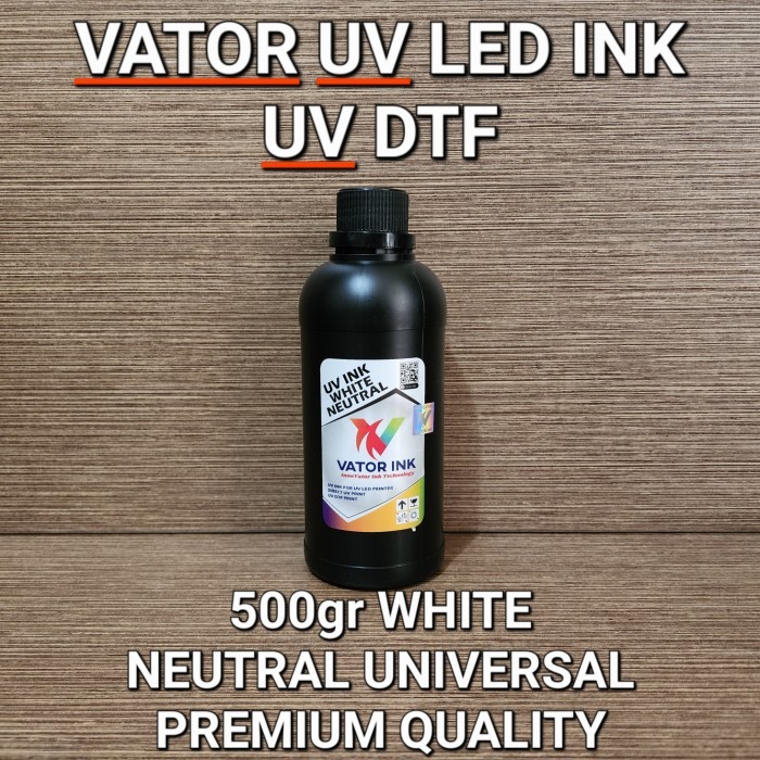 

Tinta UV LED Vator 500gr Print UV DTF Film Printer Hard Soft Ink - Putih Neutral