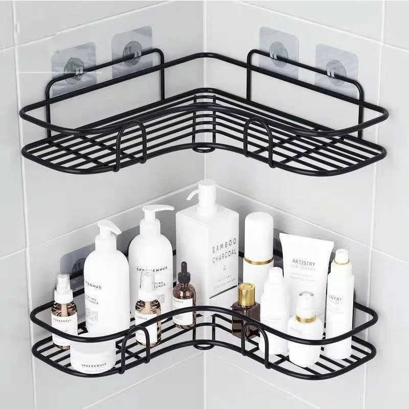Rak Sudut Kamar Mandi Triangle Corner Shelf Stainless Steel / Rak Sabun Sampo Sudut Kamar Mandi Alum