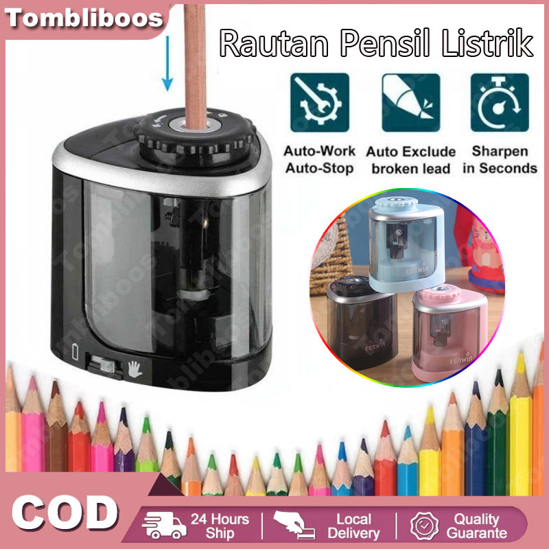 

Tombliboos Rautan Pensil Elektrik Pencil Sharpener Dilengkapi 2 Mata Pisau Model Baterai Rautan Pensil Portabel Alat Tulis Siswa Kreatif Yang Hemat Tenaga Kerja