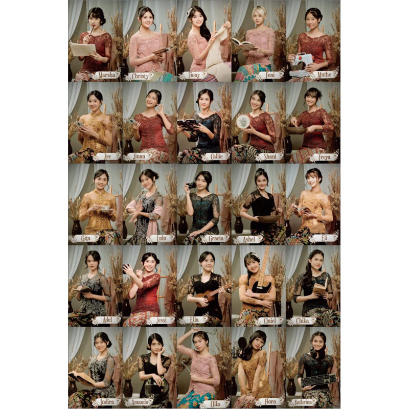 PROMO PHOTOCARD JKT48 25pcs (KARTINI DAY )DUA SISI