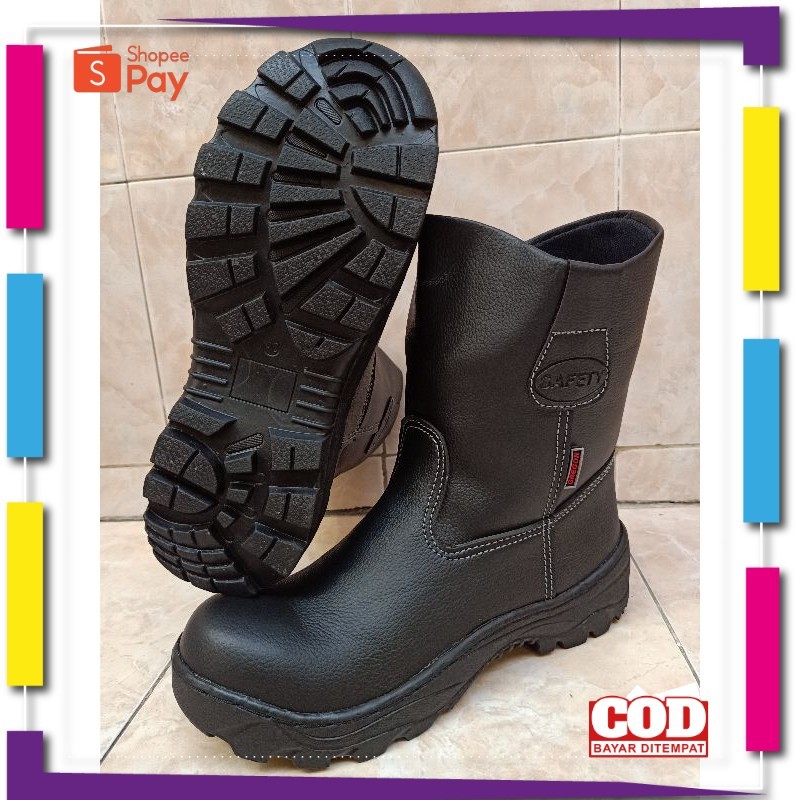 [PREMIUM ORIGINAL] sepatu safety king Gregor shoes boot kwd proyek tambang ujung besi Sefti safeti