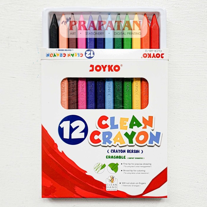 

Joyko Clean Crayon CLCR | Krayon Bersih - CLCR-AB-12