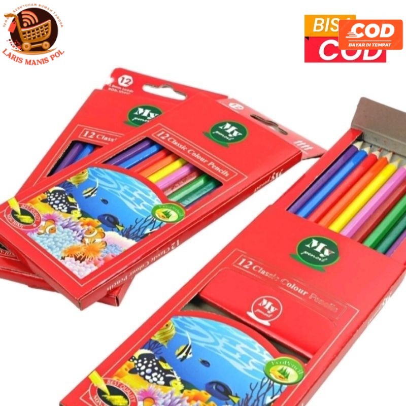 

LMP Pensil Warna Isi 12 My Pencil Coloring Set Anak Panjang 17,5cm