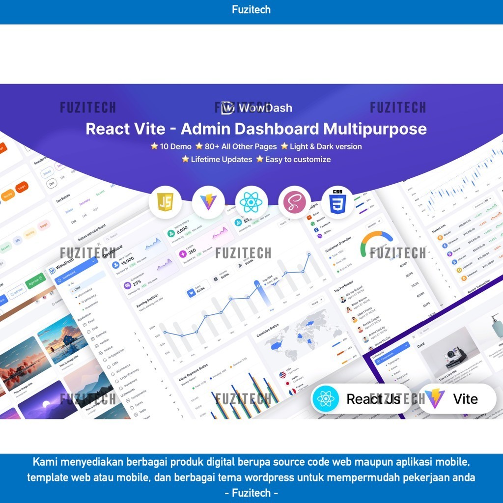 WEB TEMPLATE WOWDASH - REACT JS (VITE) ADMIN DASHBOARD TEMPLATE D2026 FUZITECH